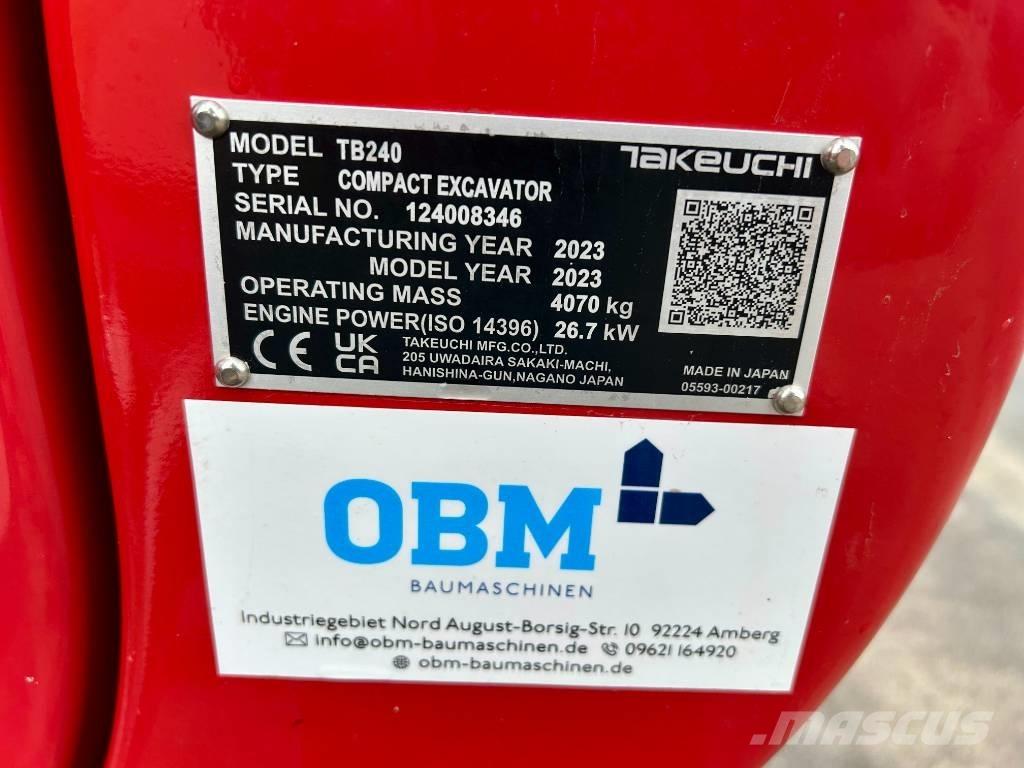 Takeuchi TB 240 Minikaivukoneet < 7t