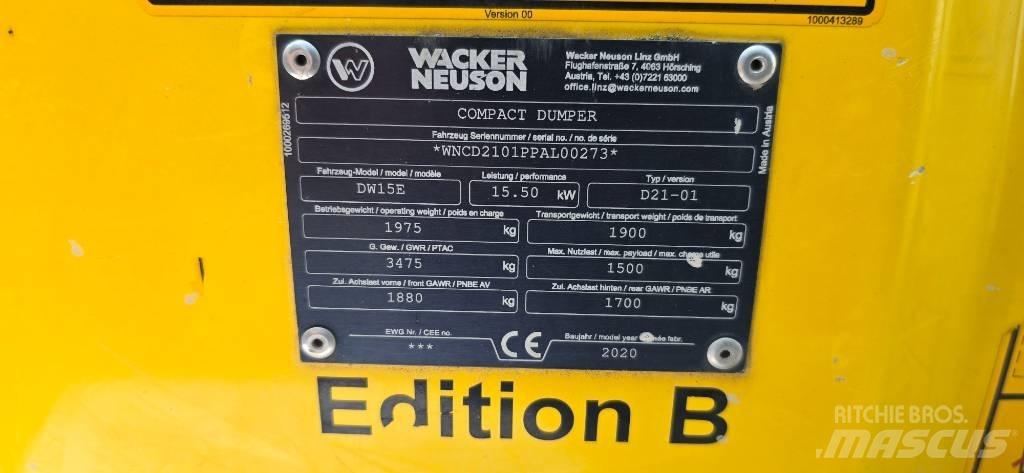 Wacker Neuson DW15e Minidumpperit