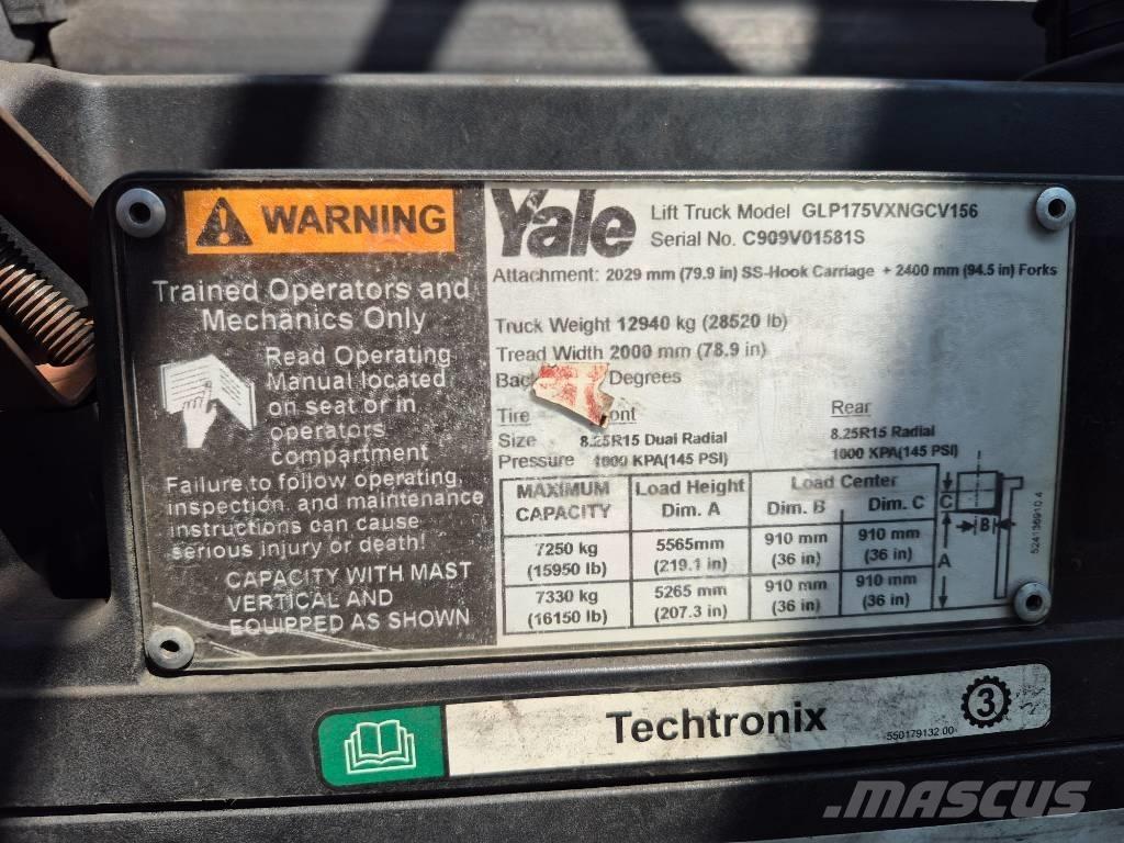 Yale GLP175VXNGCV156 Muut haarukkatrukit