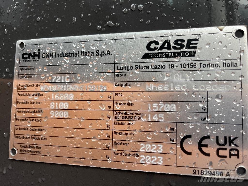 CASE 721 G Pyöräkuormaajat