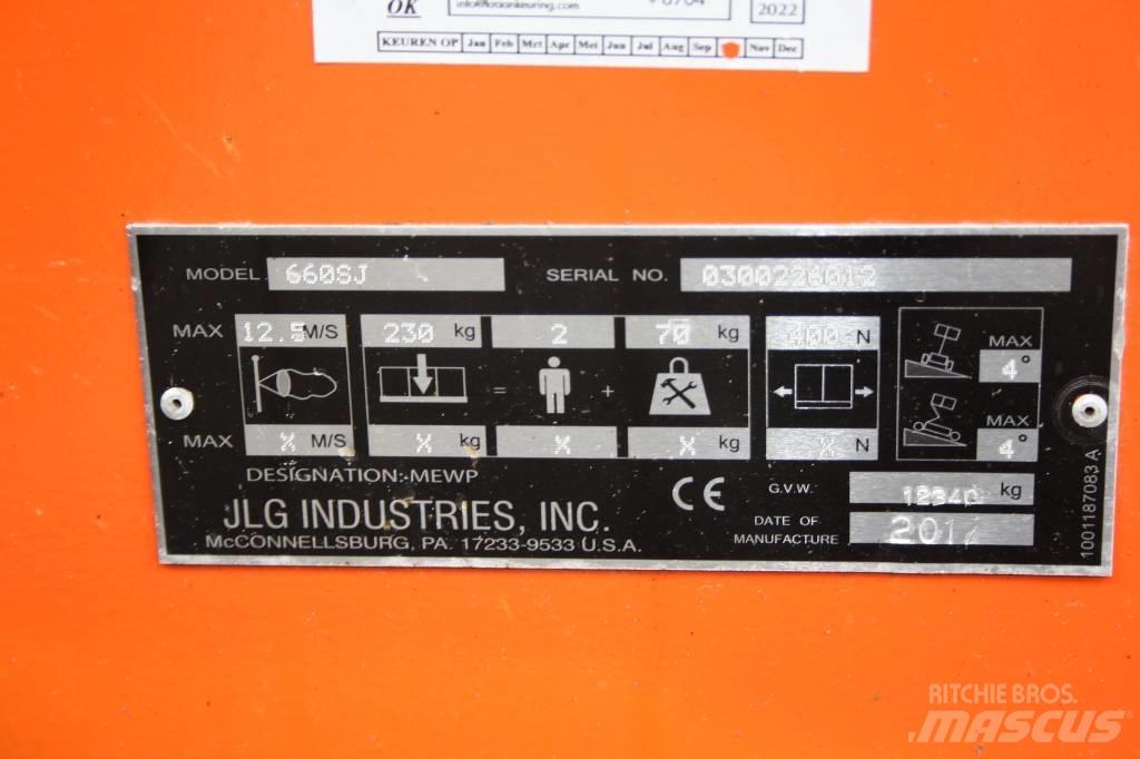 JLG 660 SJ Teleskooppipuominostimet