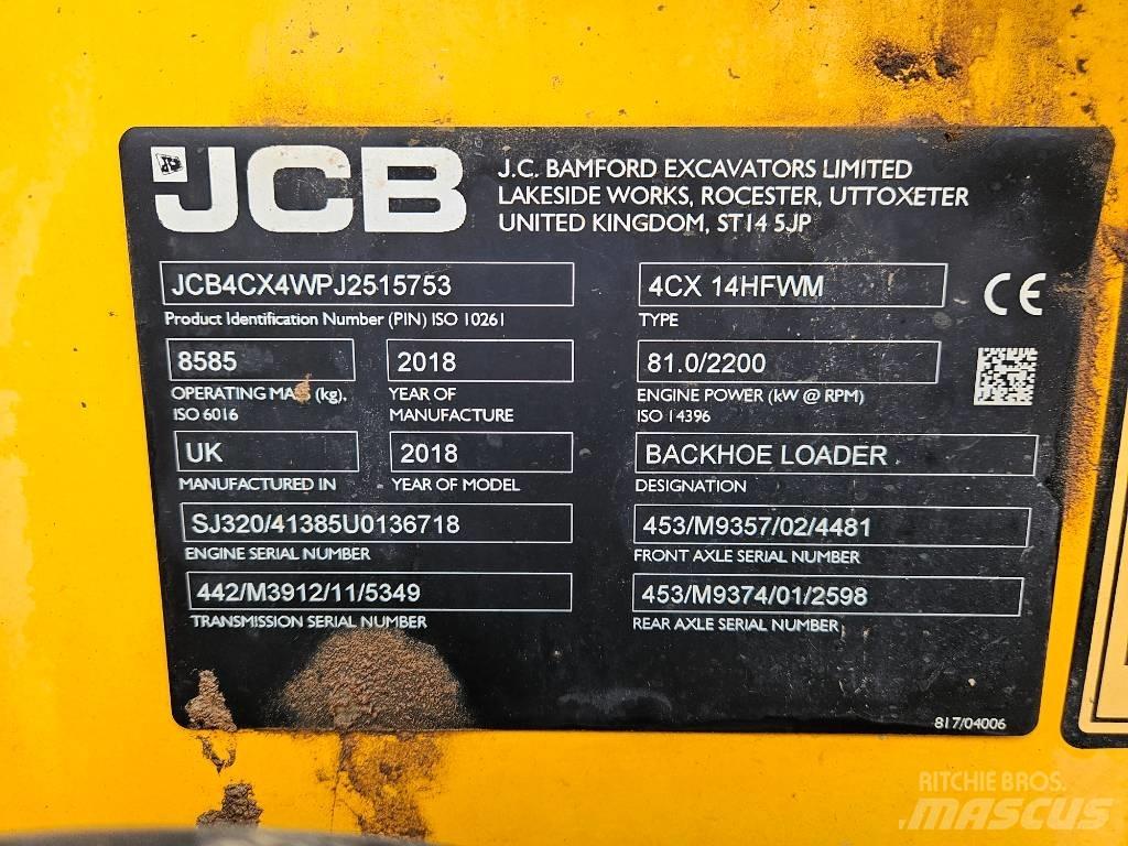 JCB 4 CX Kaivurikuormaajat