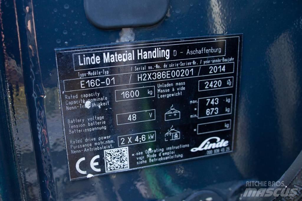 Linde E 16 Sähkötrukit