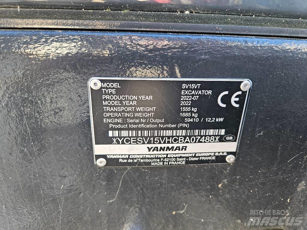 Yanmar SV 15 VT Minikaivukoneet < 7t