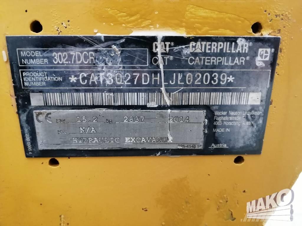 CAT 302.7 D CR Minikaivukoneet < 7t