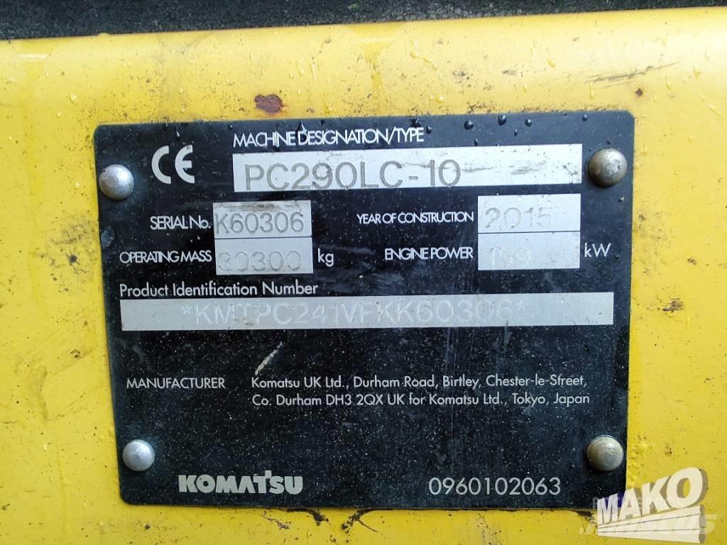 Komatsu PC 290 Telakaivukoneet