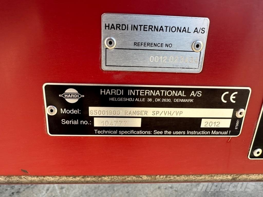 Hardi Ranger 2500 Hinattavat ruiskut