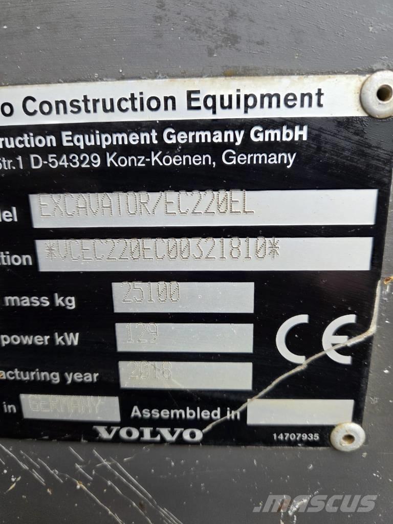 Volvo EC220EL Telakaivukoneet