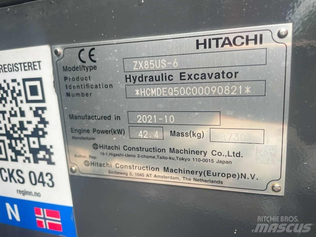 Hitachi ZX 85 US-6 Midikaivukoneet 7t - 12t