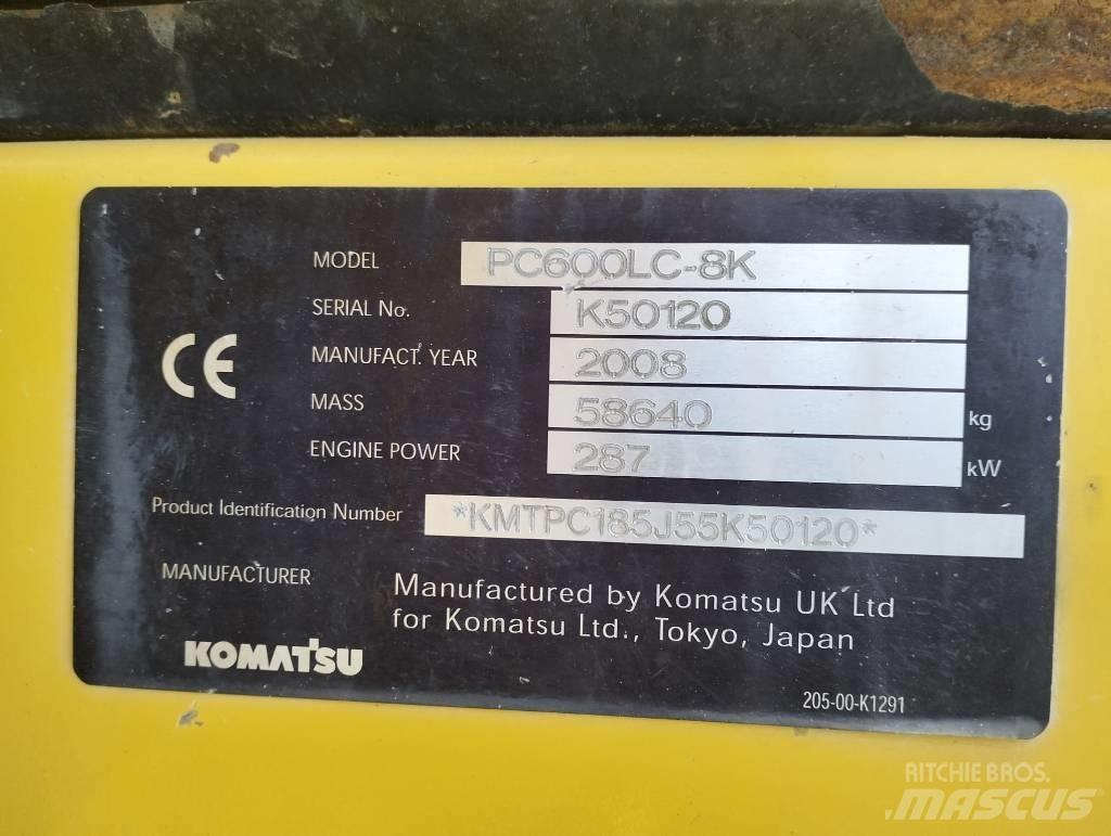 Komatsu PC600LC-8K Telakaivukoneet