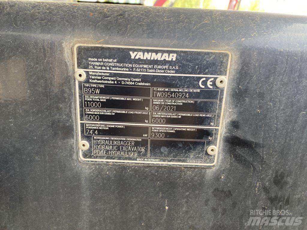 Yanmar B95W Pyöräkaivukoneet