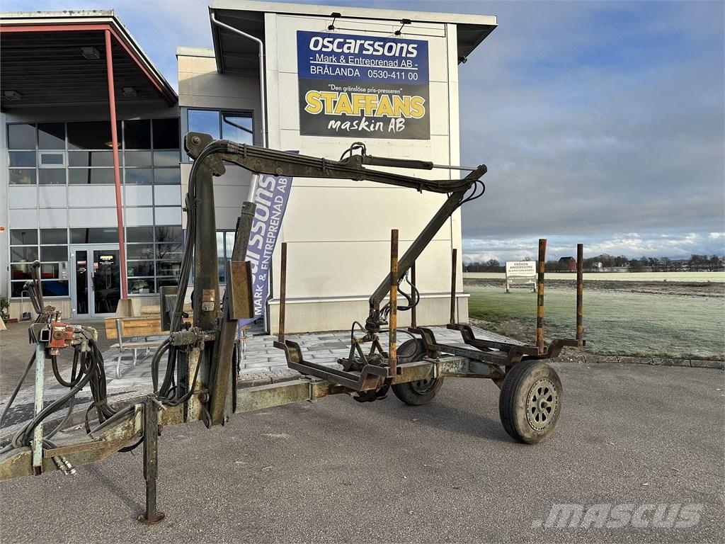  Enkelaxlad Vedkärra Metsäperävaunut