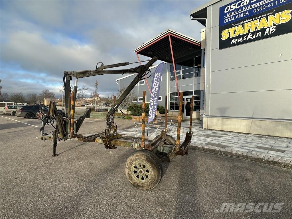  Enkelaxlad Vedkärra Metsäperävaunut