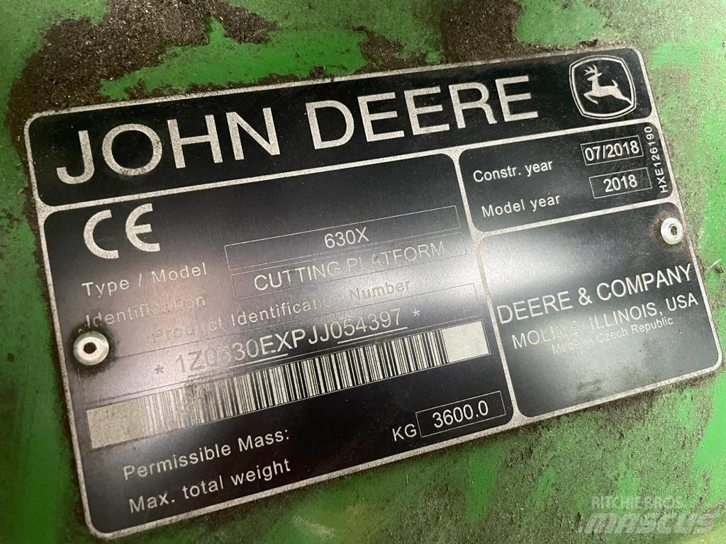 John Deere 630x Lisävarusteet ja komponentit