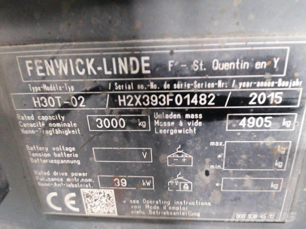Linde H30T-02 Nestekaasutrukit