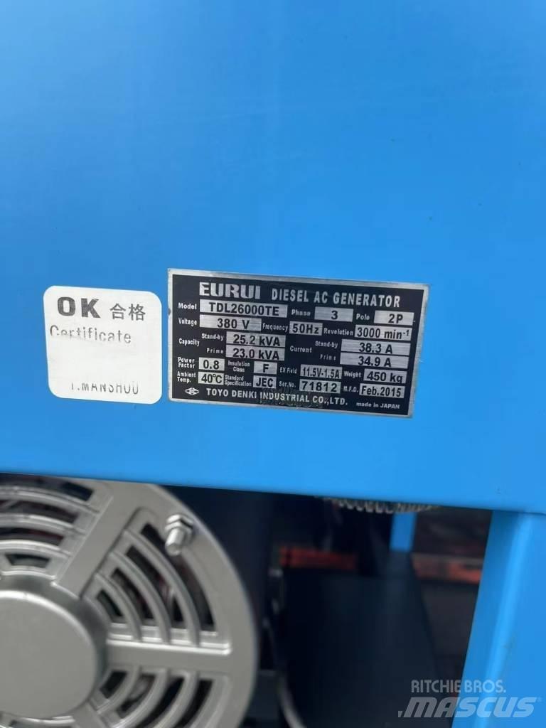 Yanmar 25KVA Dieselgeneraattorit