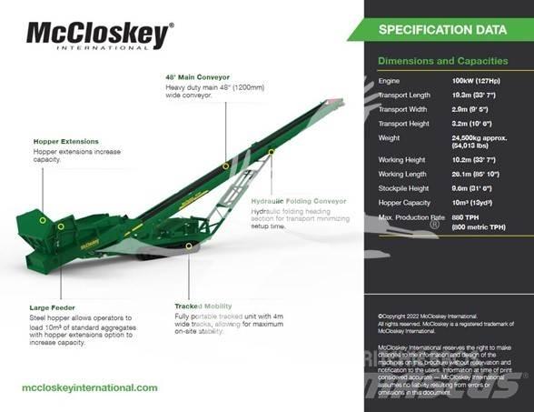 McCloskey RF80 Kuljettimet