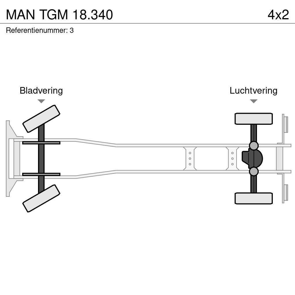 MAN TGM 18.340 Koukkulava kuorma-autot