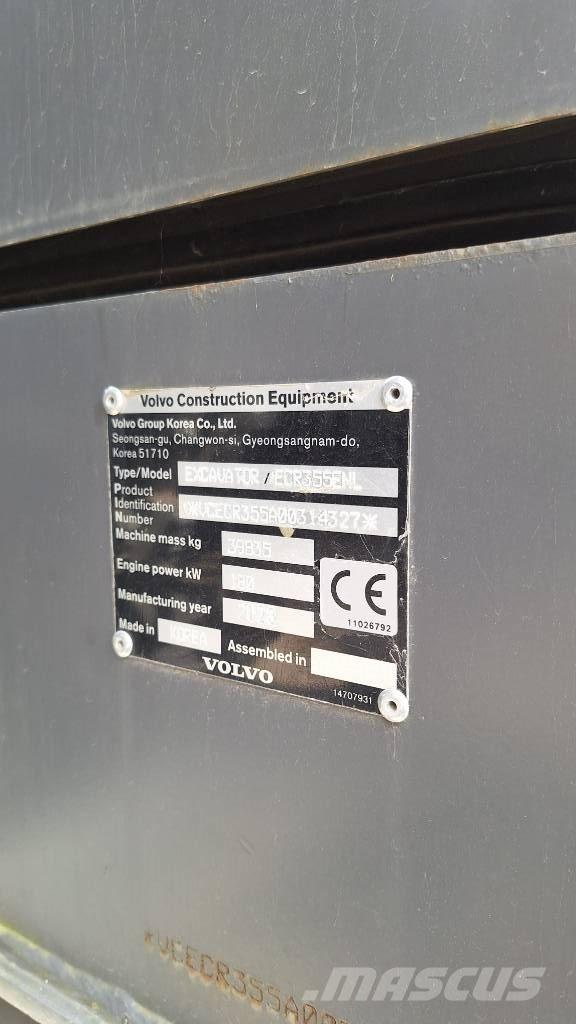 Volvo ECR 355 ENL Telakaivukoneet