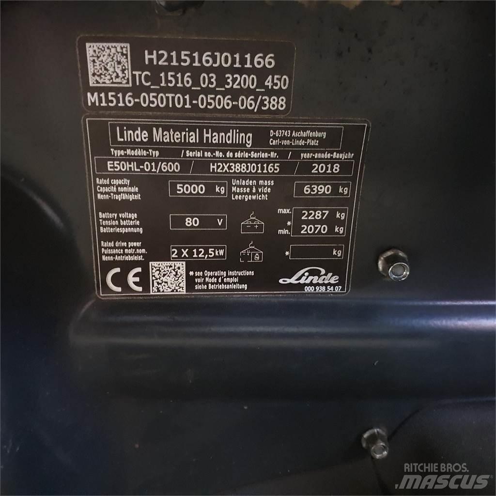 Linde E50/600HL Sähkötrukit