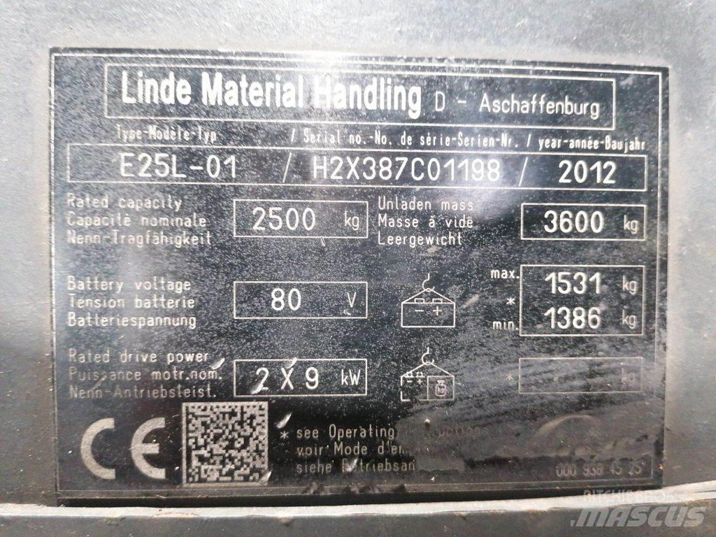 Linde E25L-01 Sähkötrukit