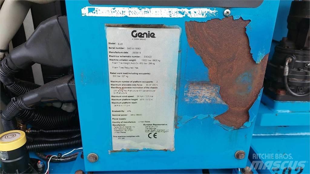 Genie S45 Teleskooppipuominostimet