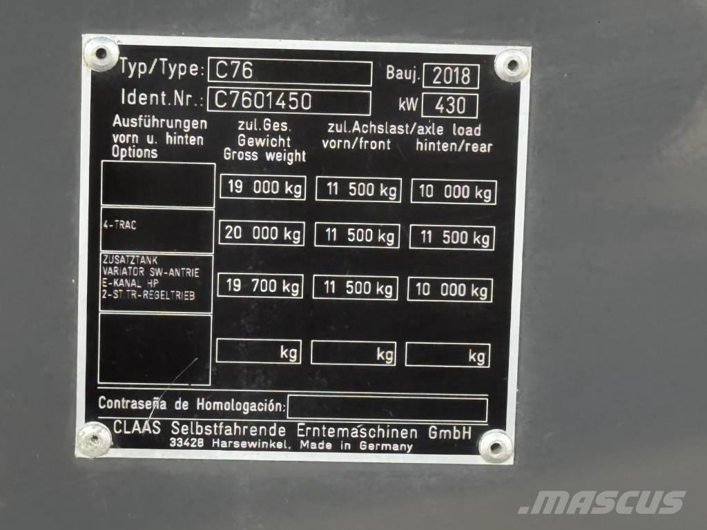 CLAAS Lexion 770 Leikkuupuimurit