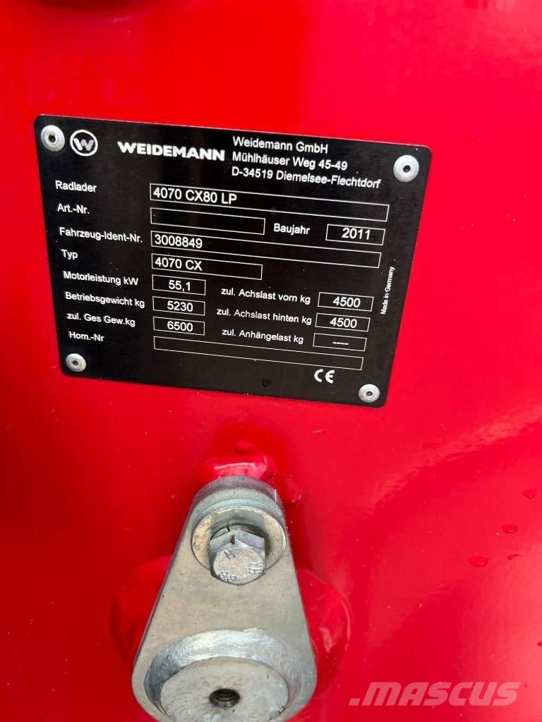 Weidemann 4070CX80LP Pyöräkuormaajat
