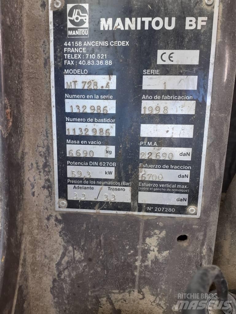 Manitou MT 728-4 Kurottajat
