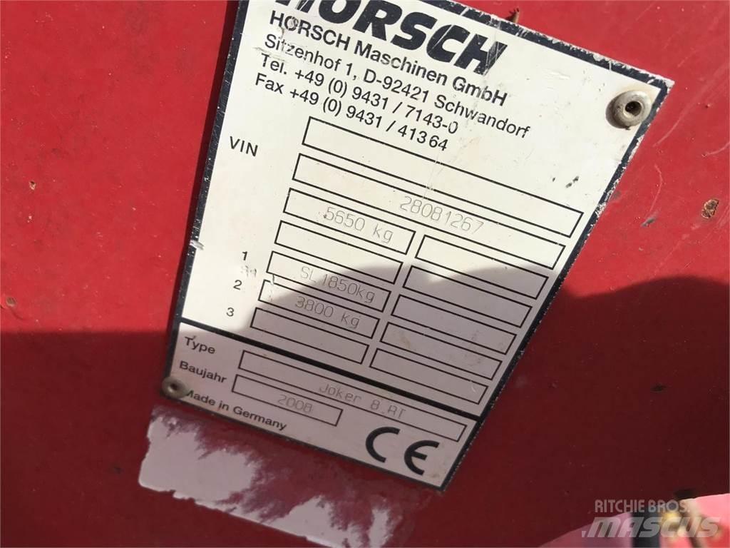 Horsch JOKER 8 RT Kiekkomultaimet ja lautasäkeet