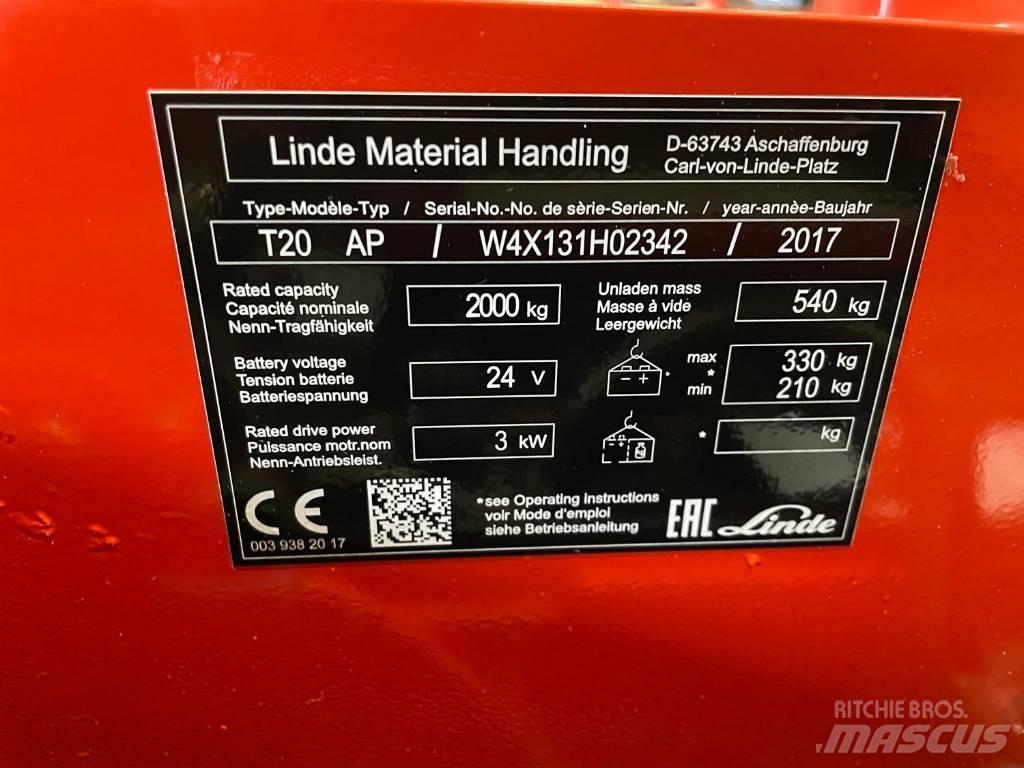 Linde T 20 Lavansiirtotrukit