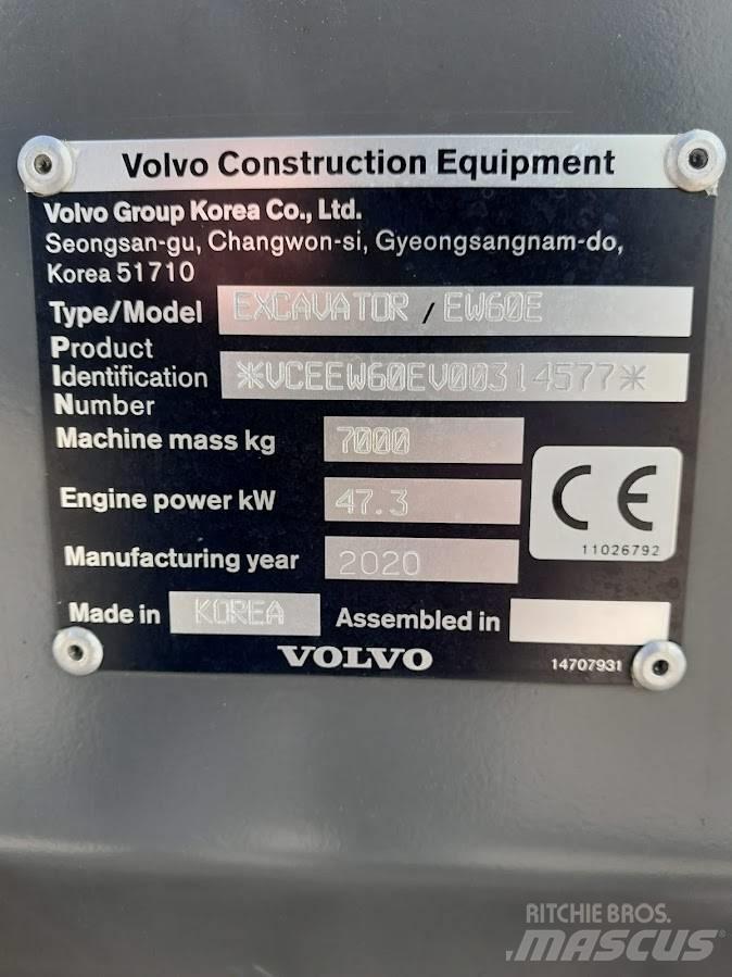 Volvo EW 60 E Pyöräkaivukoneet