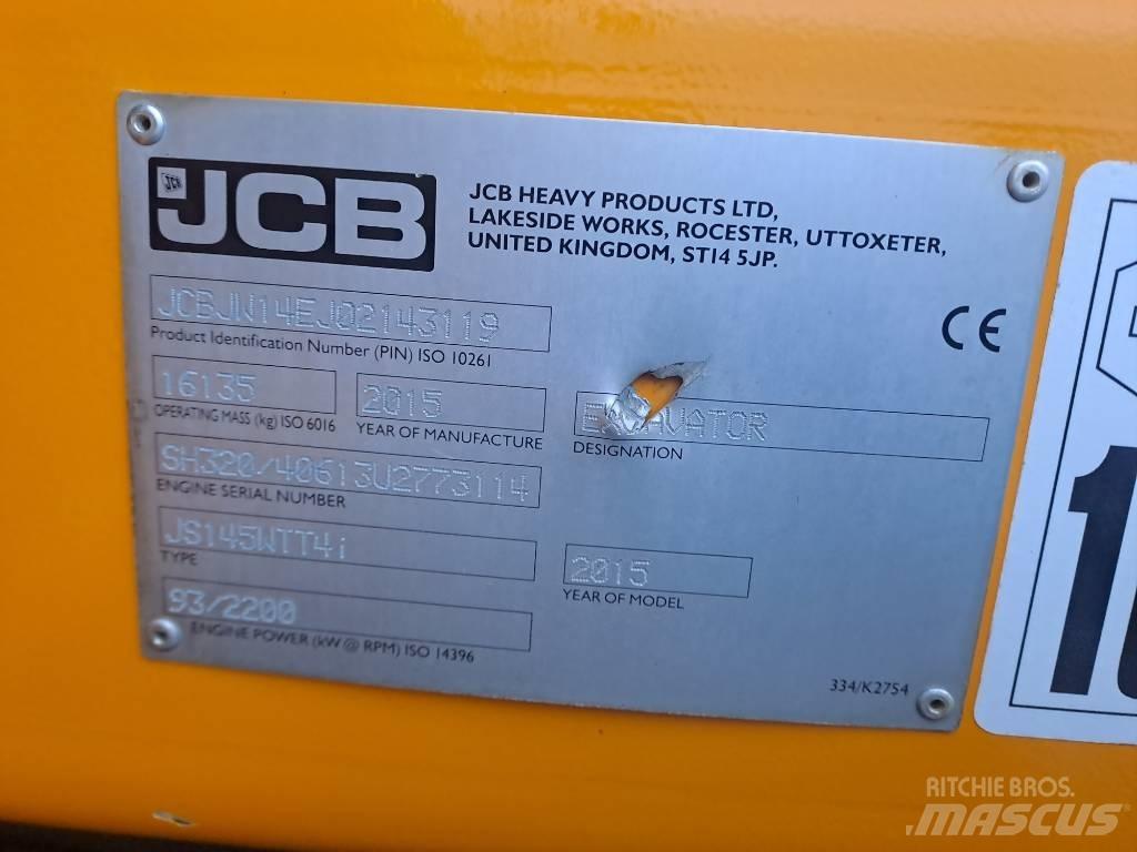 JCB JS145 W Pyöräkaivukoneet