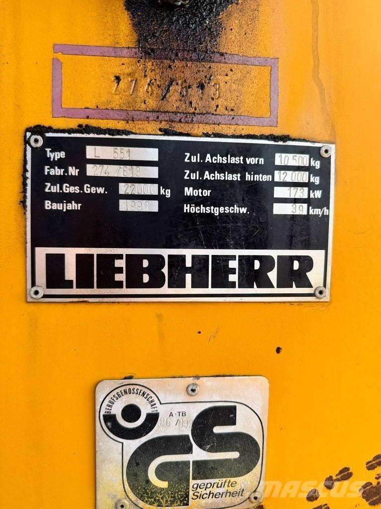 Liebherr L 551 Pyöräkuormaajat