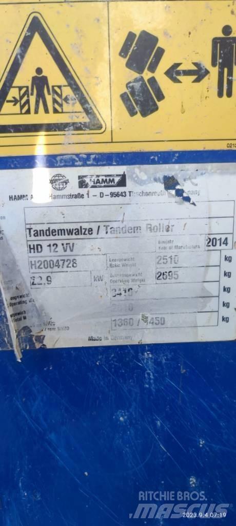 Hamm HD 12 VV Tandemjyrät