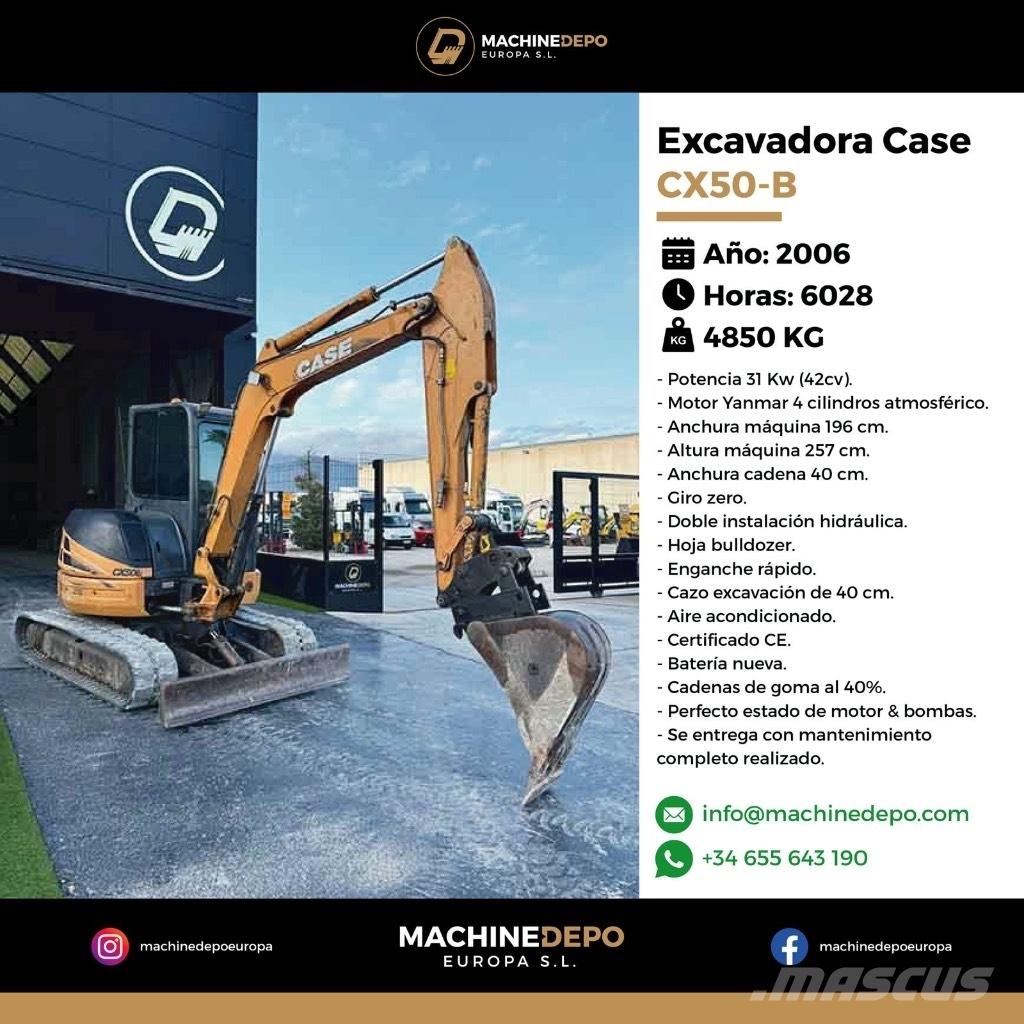 CASE CX 50 B Minikaivukoneet < 7t