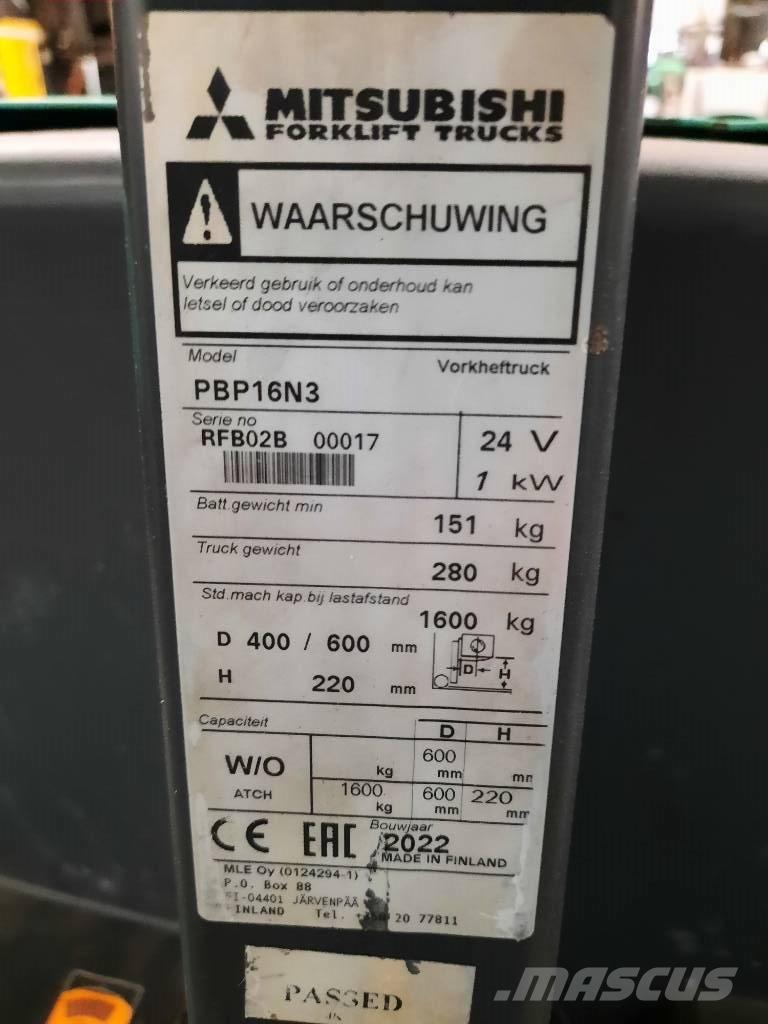 Mitsubishi PBP16N3 Lavansiirtotrukit