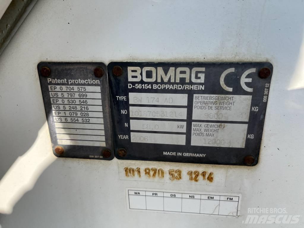 Bomag BW 174 AD Tandemjyrät