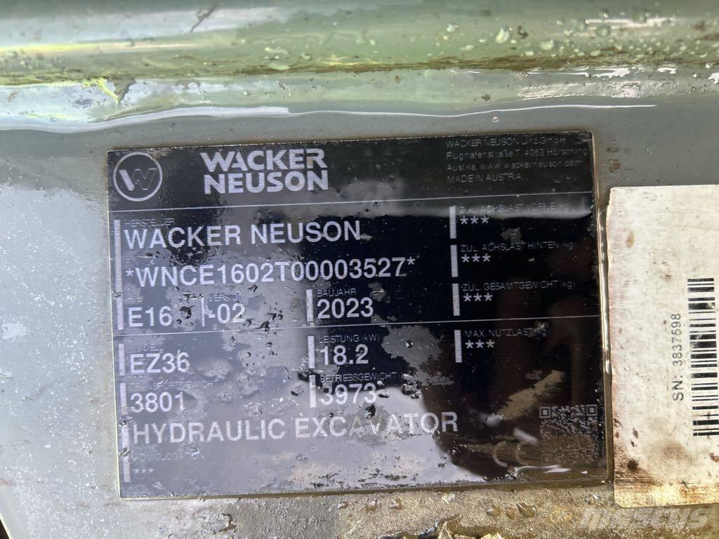 Wacker Neuson EZ36 Telakaivukoneet