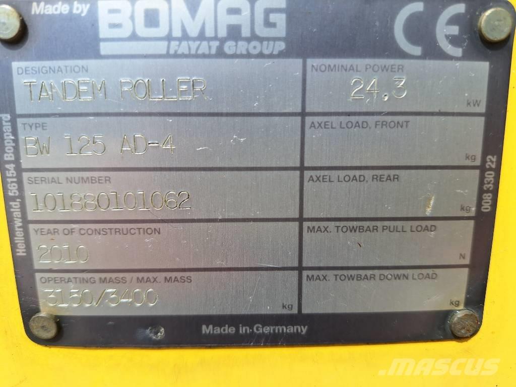 Bomag BW 125 AD-4 Tandemjyrät