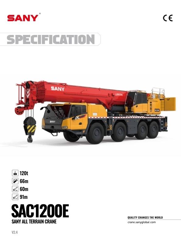Sany SAC1200E Mobiilinosturit