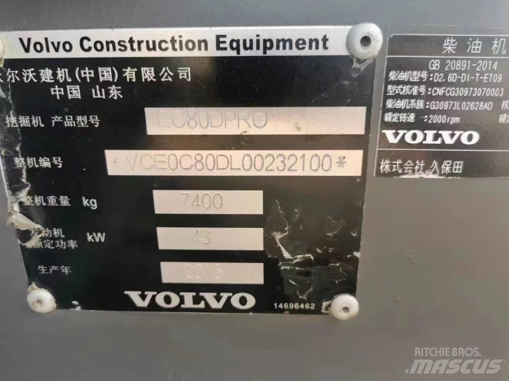 Volvo EC 80D PRO Telakaivukoneet