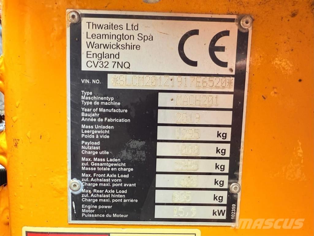 Thwaites Mach 201 Minidumpperit