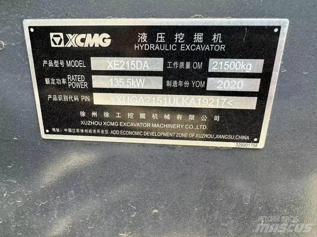 XCMG XE 215 DA Telakaivukoneet