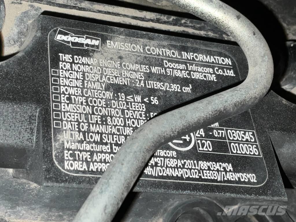 Doosan DX 57 W-5 Pyöräkaivukoneet