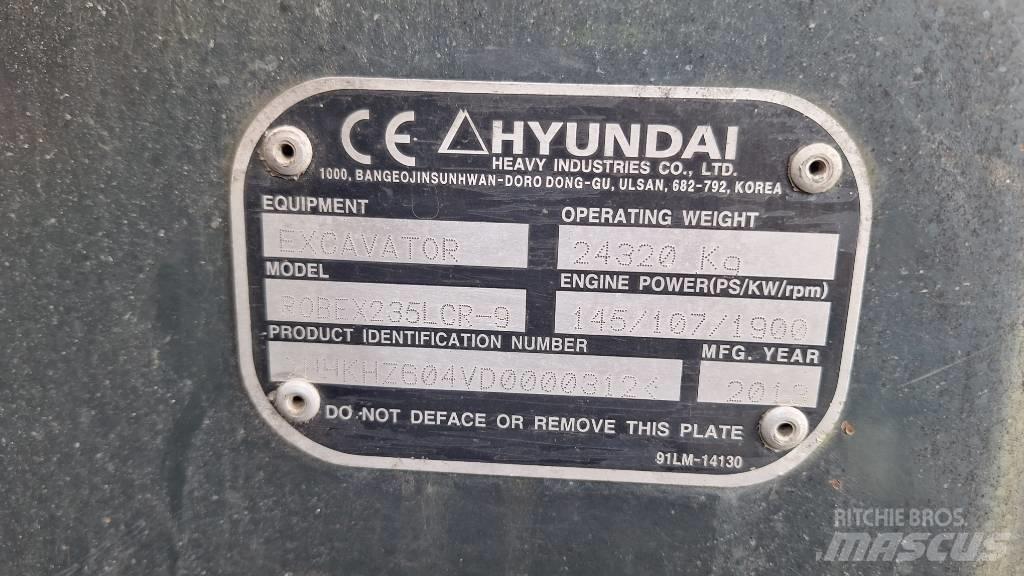 Hyundai 235 LCR-9 Telakaivukoneet