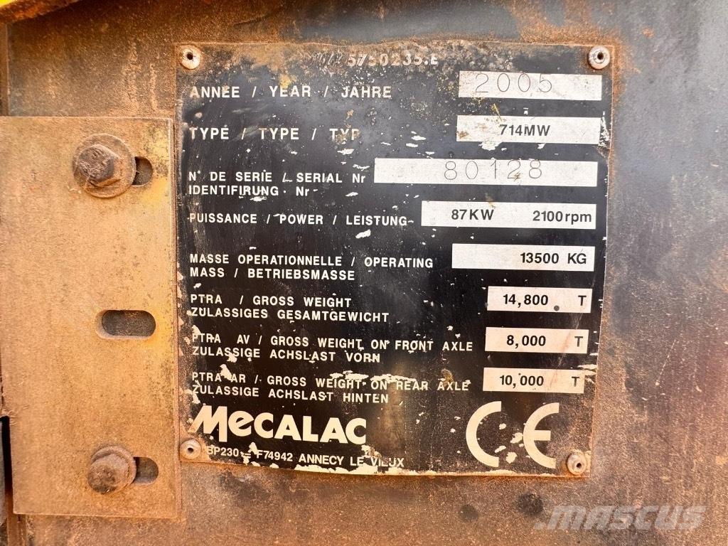 Mecalac 714 MW Pyöräkaivukoneet
