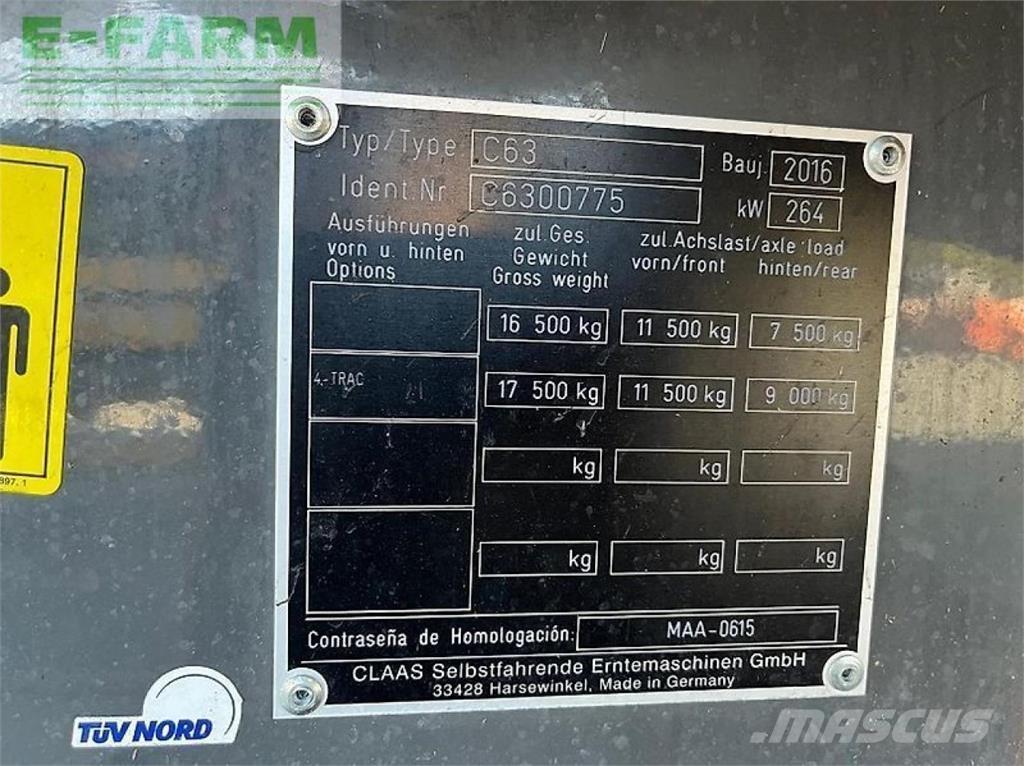 CLAAS lexion 630 Leikkuupuimurit