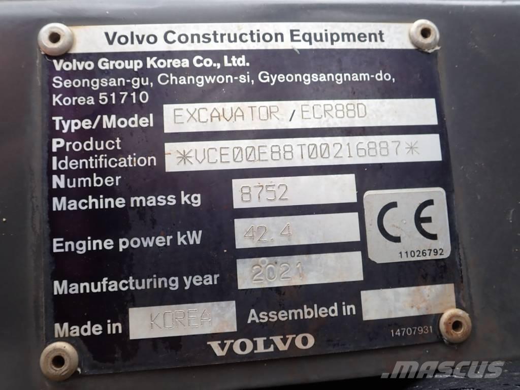 Volvo ECR 88 D Midikaivukoneet 7t - 12t