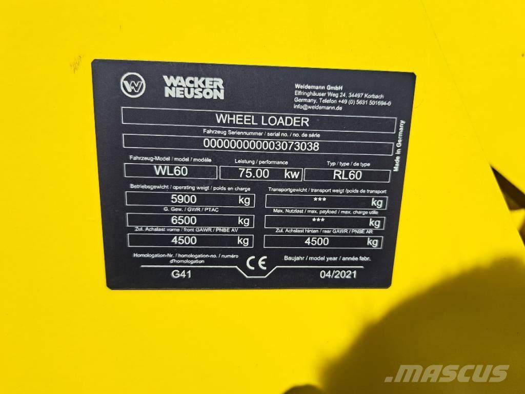 Wacker Neuson WL60 Pyöräkuormaajat